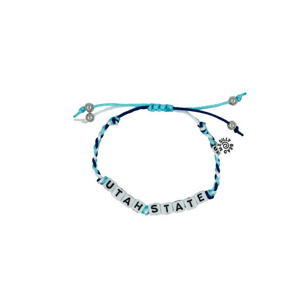 Utah State Braided Friendship Bracelet